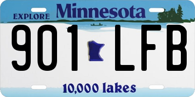 MN license plate 901LFB