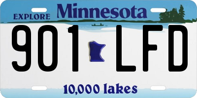 MN license plate 901LFD