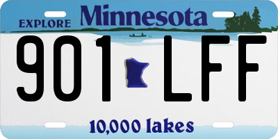 MN license plate 901LFF