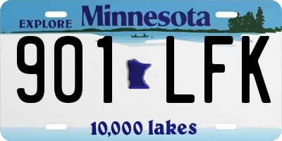 MN license plate 901LFK