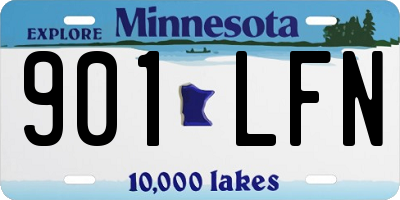 MN license plate 901LFN
