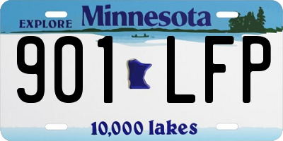 MN license plate 901LFP
