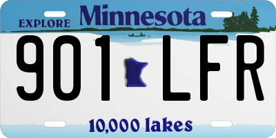 MN license plate 901LFR