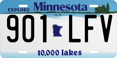MN license plate 901LFV