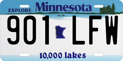 MN license plate 901LFW