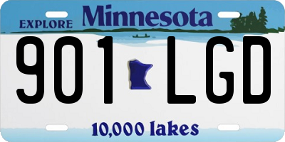 MN license plate 901LGD