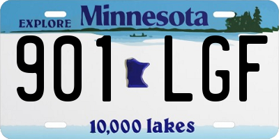 MN license plate 901LGF