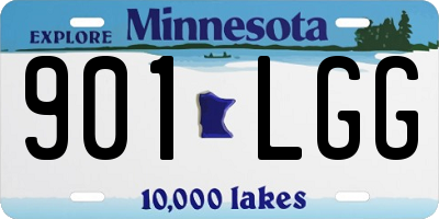 MN license plate 901LGG