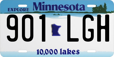 MN license plate 901LGH