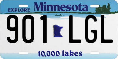 MN license plate 901LGL