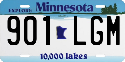 MN license plate 901LGM