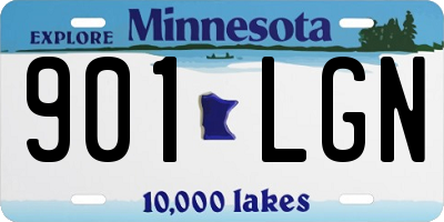 MN license plate 901LGN