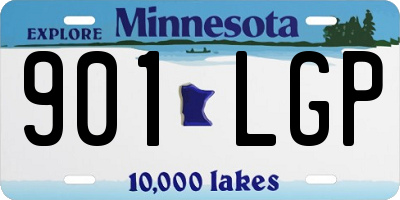 MN license plate 901LGP