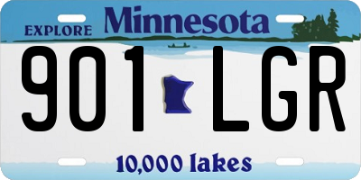 MN license plate 901LGR
