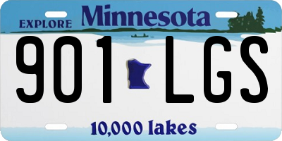 MN license plate 901LGS