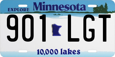 MN license plate 901LGT
