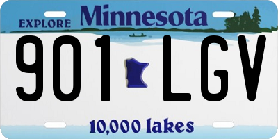 MN license plate 901LGV