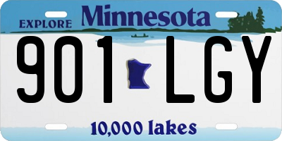 MN license plate 901LGY