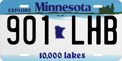 MN license plate 901LHB