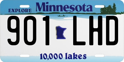 MN license plate 901LHD
