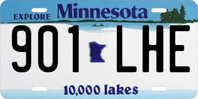 MN license plate 901LHE