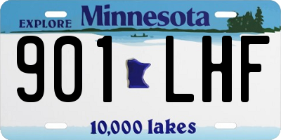 MN license plate 901LHF