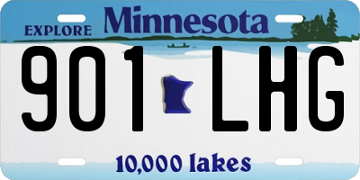 MN license plate 901LHG