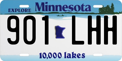 MN license plate 901LHH