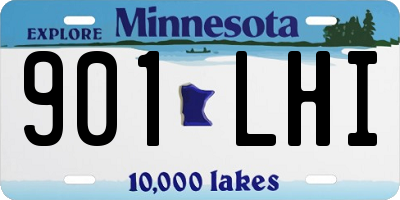 MN license plate 901LHI