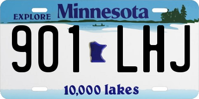 MN license plate 901LHJ