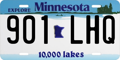 MN license plate 901LHQ