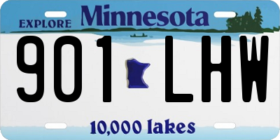 MN license plate 901LHW