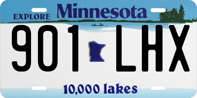 MN license plate 901LHX
