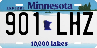 MN license plate 901LHZ
