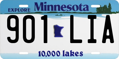 MN license plate 901LIA