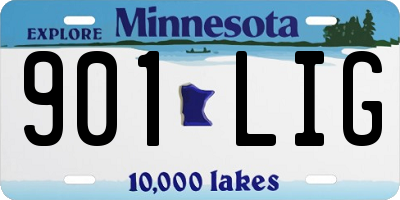 MN license plate 901LIG