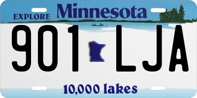 MN license plate 901LJA