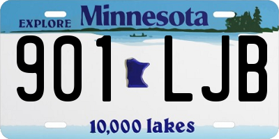 MN license plate 901LJB