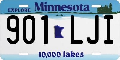 MN license plate 901LJI