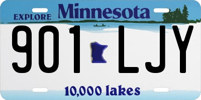 MN license plate 901LJY