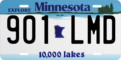MN license plate 901LMD