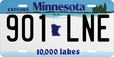 MN license plate 901LNE