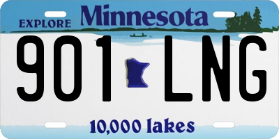 MN license plate 901LNG