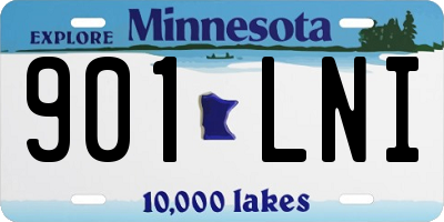 MN license plate 901LNI