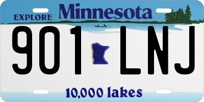 MN license plate 901LNJ