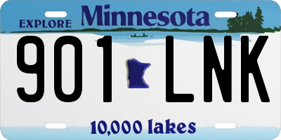 MN license plate 901LNK