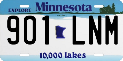 MN license plate 901LNM