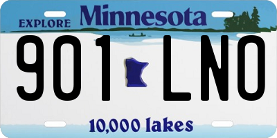 MN license plate 901LNO