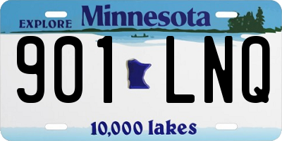 MN license plate 901LNQ