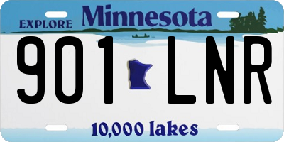 MN license plate 901LNR